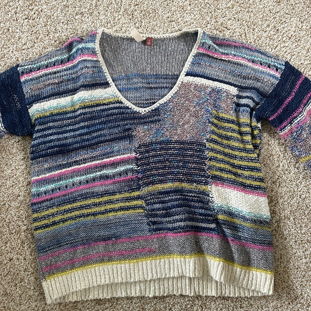 Pilcro Anthropologie Multicolor Striped Women's Sweater